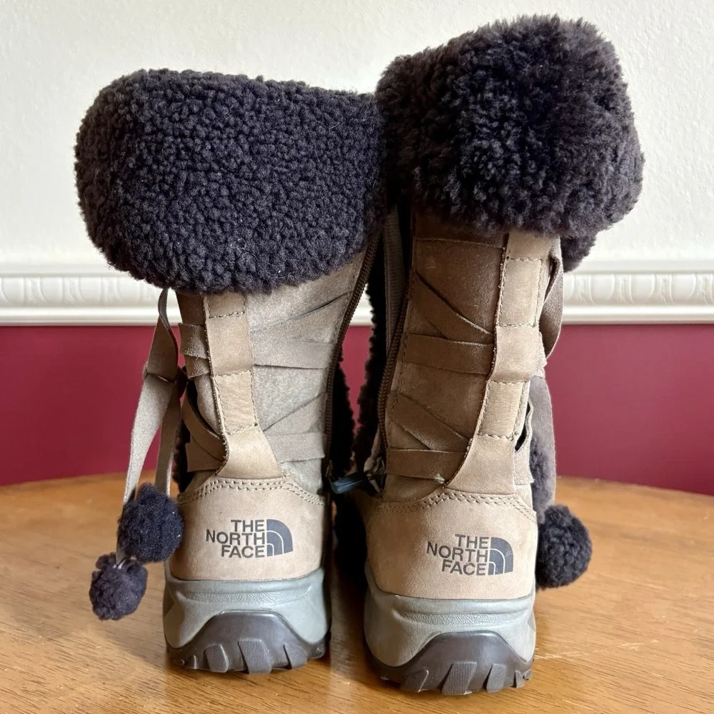 The North Face waterproof leather insulated‎ winter snow boots